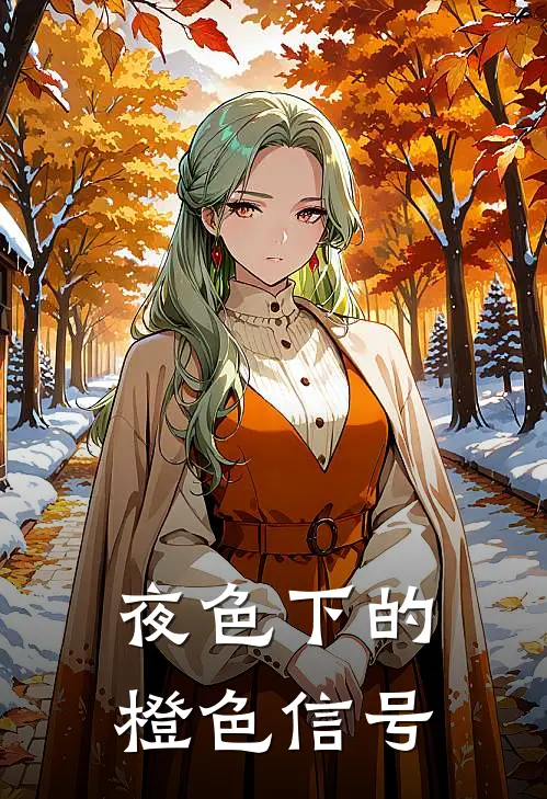 夜色下的橙色信号